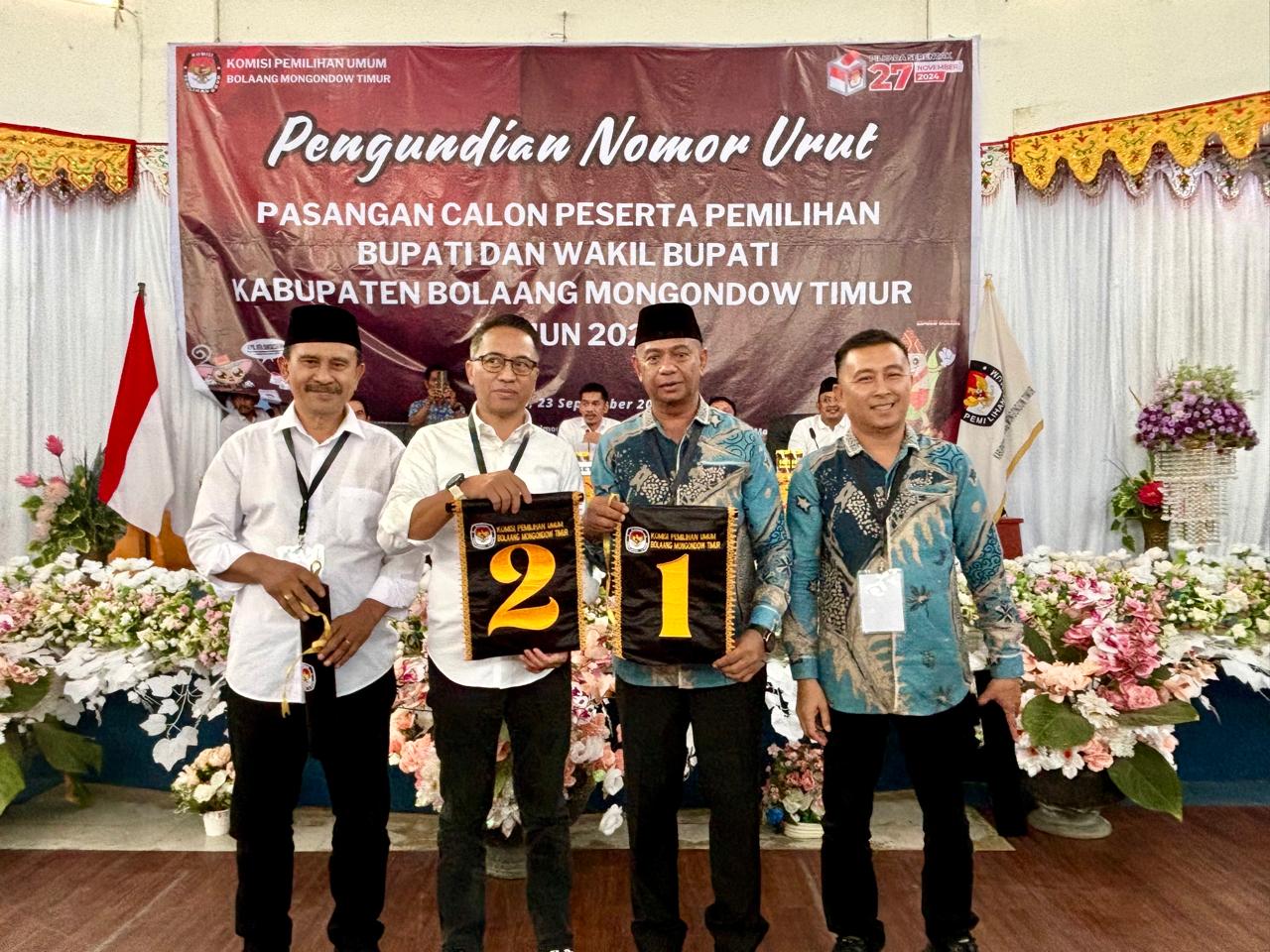 Oppo-Argo Raih Nomor Urut 1, Siap Menangkan Pilkada Boltim 2024