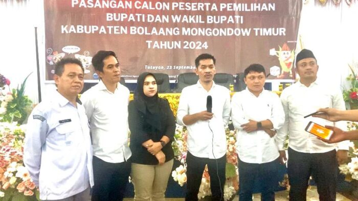 KPU Boltim Gelar Rapat Pleno Terbuka Pengundian dan Penetapan Nomor Urut Paslon Pemilihan Bupati dan Wakil Bupati