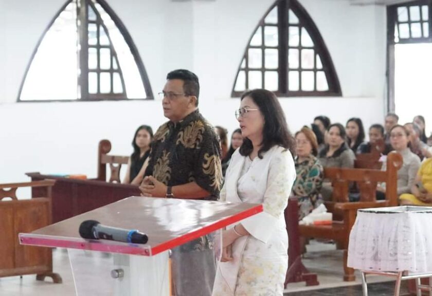 GMIM Sentrum Dame Tosuraya Rayakan Pengutusan Calon Bupati dan Wakil Bupati