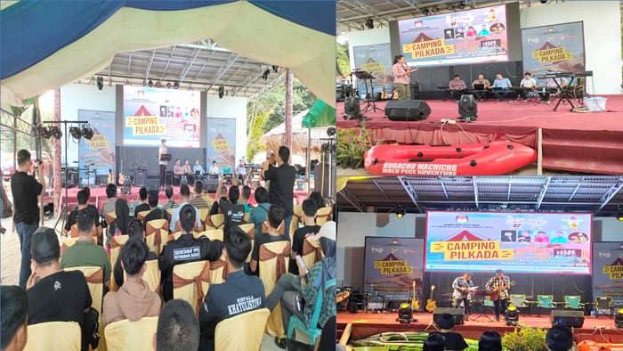 KPU Boltim Gelar Camping Pilkada 2024, Sambut Demokrasi dengan Peduli Alam