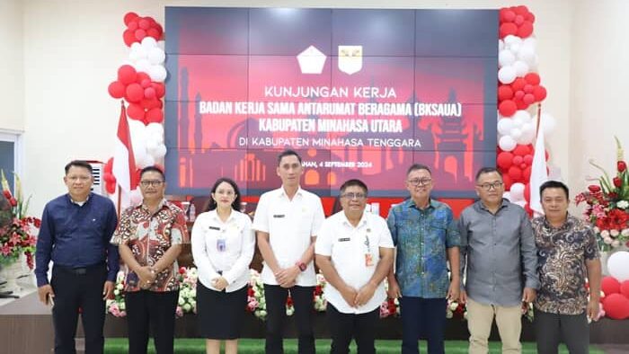Pemkab Mitra Sambut Kunjungan BKSAUA Minahasa Utara, Perkuat Moderasi Beragama