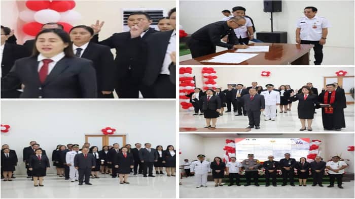Pj Bupati Mitra Ronald Sorongan Lantik Sejumlah Pejabat Baru Dilingkungan Pemkab Mitra
