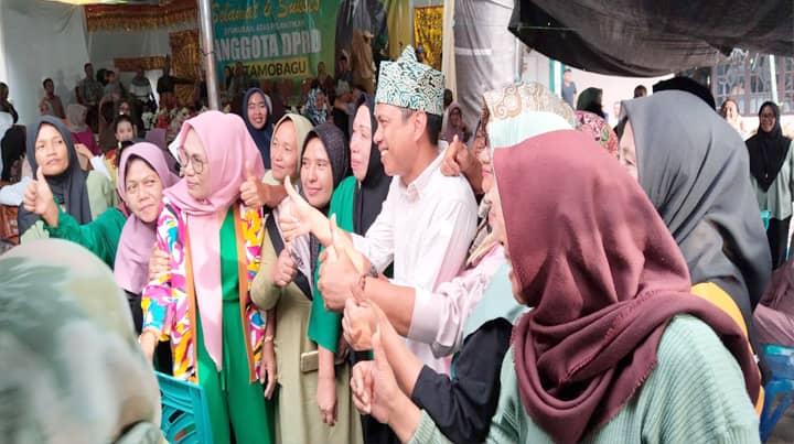 Ribuan Massa Iringi dr. Weny Gaib di Syukuran Pelantikan Anggota Dewan Kotamobagu