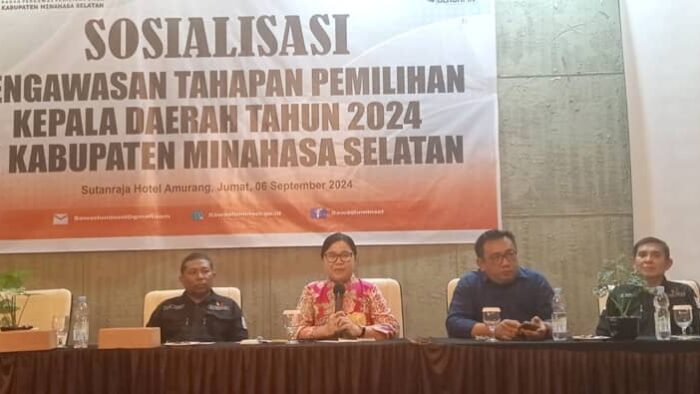 Bawaslu Minahasa Selatan Gelar Sosialisasi Pengawasan Pilkada 2024