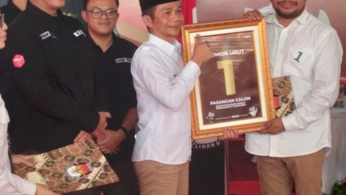 Paslon Saepul Bahri dan Abang Ijo Hapidin Mendapatkan Nomor Urut 1 di Pilkada Purwakarta