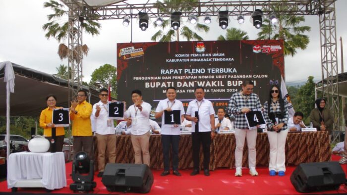 KPU Mitra Gelar Rapat Pleno Terbuka: Pengundian Nomor Urut Calon Bupati dan Wakil Bupati Pilkada 2024
