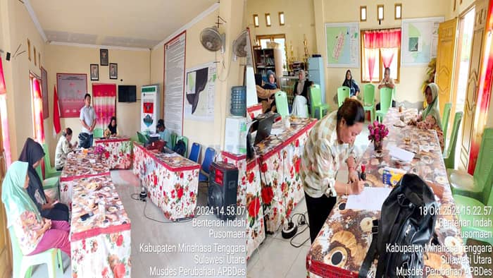 Pemdes Bentenan Indah Gelar Musdes Bahas Perubahan APBDes 2024