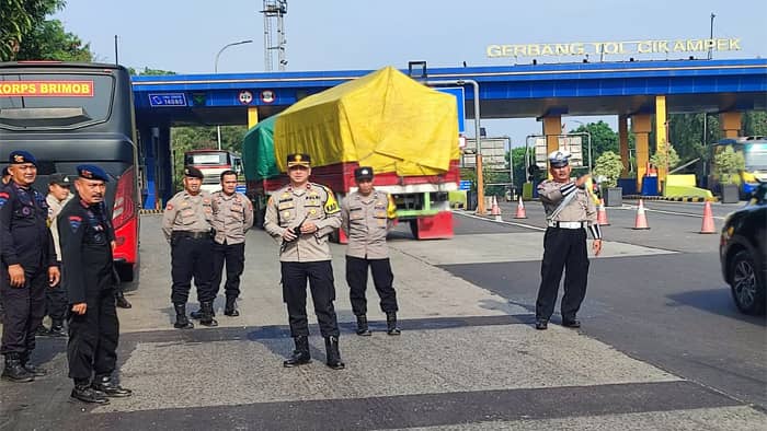 Polres Purwakarta Perketat Pengamanan di Perbatasan Jelang Pelantikan Presiden