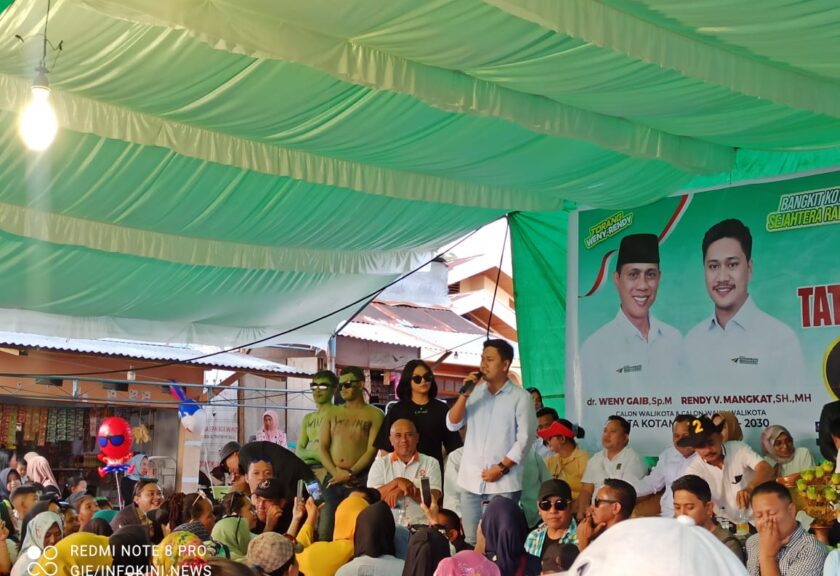 Pasangan Weny Gaib-Rendy Mangkat Janjikan Perhatian hingga ke Dapur Warga Kotamobagu
