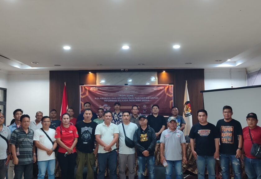 KPU Mitra Gelar “Kopi Sore” Bersama Insan Pers, Bahas Tahapan Kampanye Pilkada
