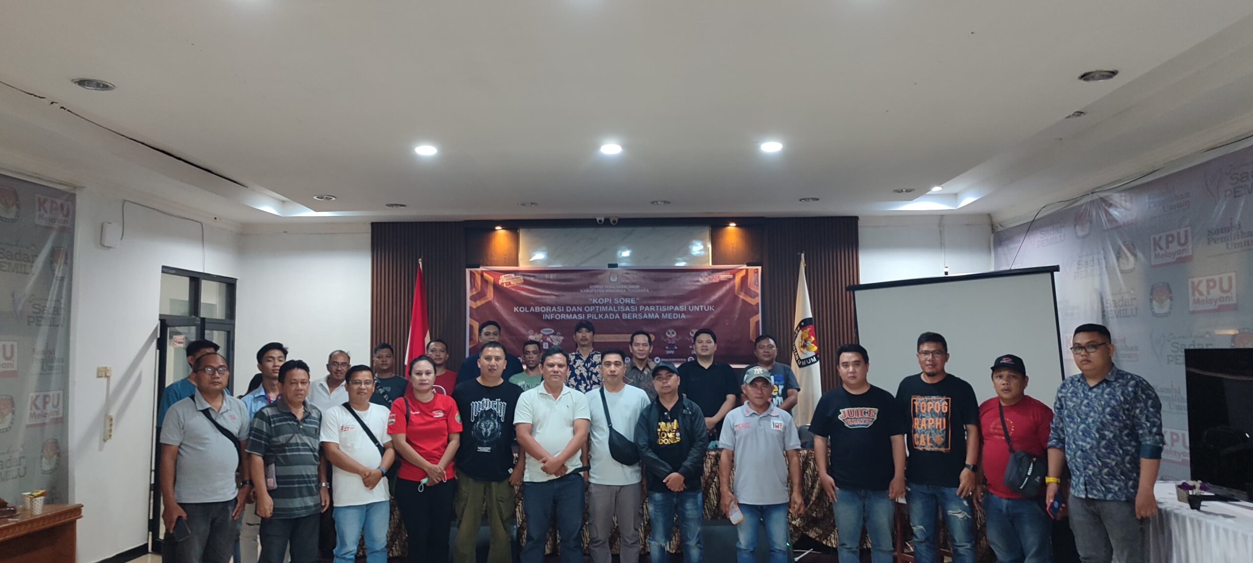 KPU Mitra Gelar "Kopi Sore" Bersama Insan Pers, Bahas Tahapan Kampanye Pilkada