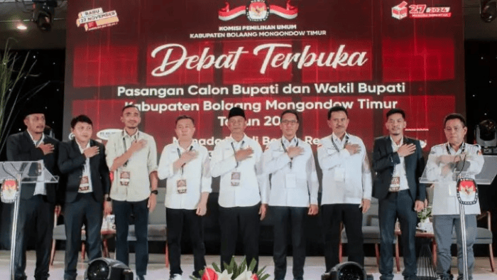 KPU Boltim Gelar Debat Terbuka Pasangan Calon Bupati dan Wakil Bupati