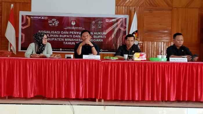 KPU Mitra Gelar Sosialisasi dan Penyuluhan Hukum untuk Pemilihan Bupati 2024 di Ratatotok