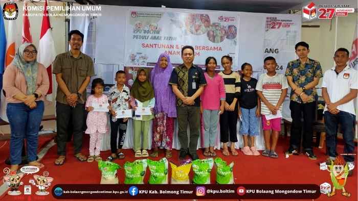 KPU Boltim Gelar Santunan dan Doa Bersama Anak Yatim, Wujud Nyata Peduli Sesama