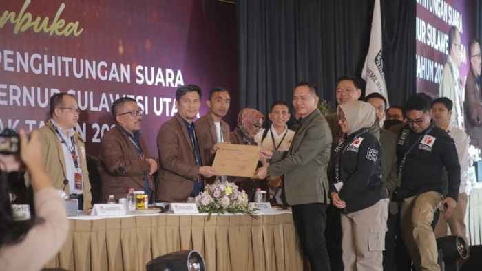 KPU Minahasa Tenggara Tercepat Dalam Rekapitulasi Suara Pilgub Sulut 2024