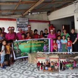 Kapolres Minsel dan Bhayangkari Berbagi Kasih di Panti Disabilitas Menjelang Natal