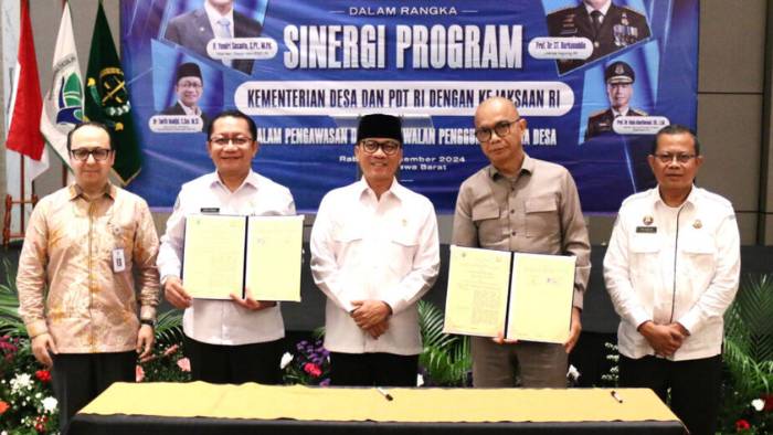 Kejagung dan Kemendes Perkuat Pengawasan Dana Desa untuk Pembangunan Berkelanjutan