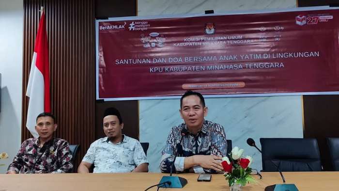 Wujud Kepedulian, KPU Mitra Gelar Doa dan Santunan Untuk Anak Yatim