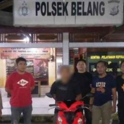 Pelaku Curanmor Belang Ditangkap, Barang Bukti Ditemukan di Manado