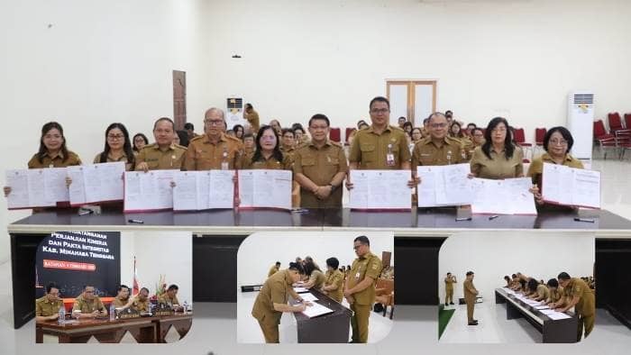 Tingkatkan Kualitas Layanan, Pemkab Mitra Teken Perjanjian Kerja dan Pakta Integritas