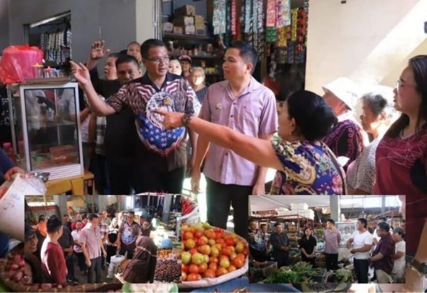 Bupati Ronald Kandoli Pantau Harga dan Ketersediaan Bapok Jelang Idul Fitri 2025