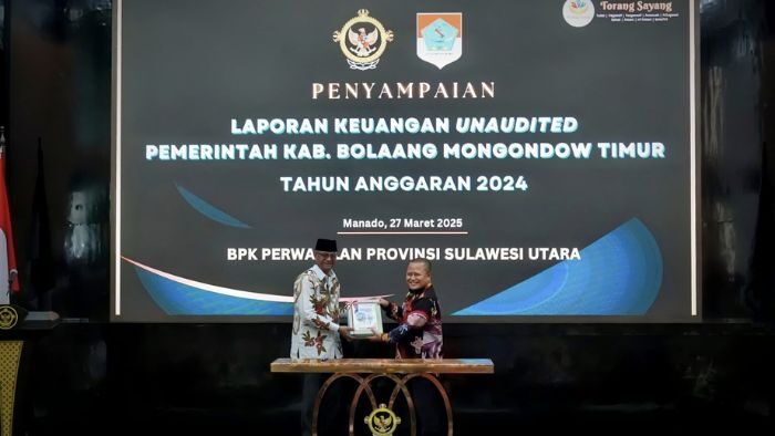 Bupati Oskar Manoppo Serahkan Laporan Keuangan Unaudited 2024 ke BPK