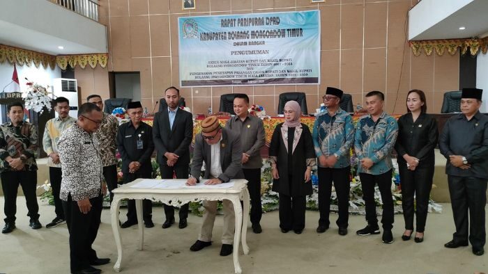 Rapat Paripurna DPRD Boltim Umumkan Akhir Masa Jabatan Bupati dan Tetapkan Kepala Daerah Terpilih