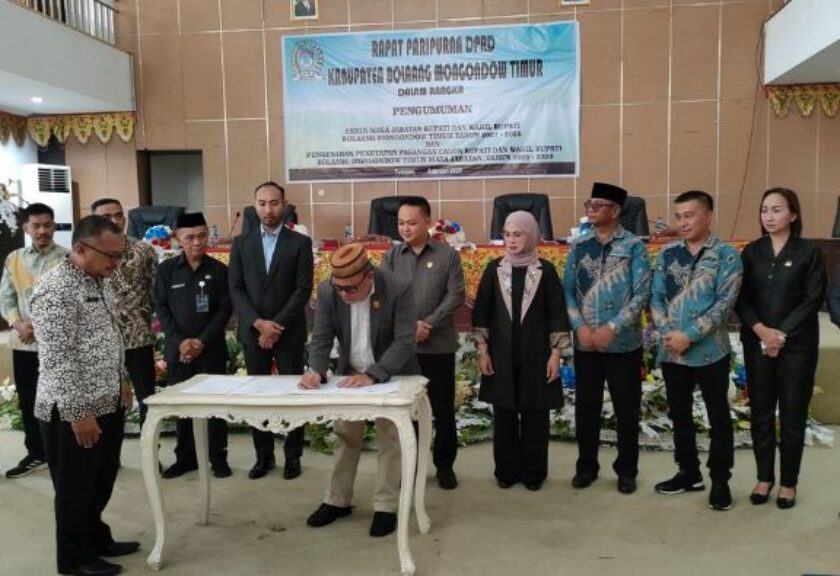 Rapat Paripurna DPRD Boltim Umumkan Akhir Masa Jabatan Bupati dan Tetapkan Kepala Daerah Terpilih