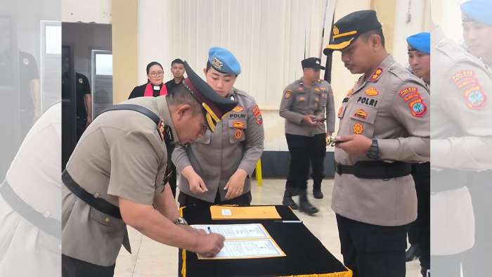Kapolres Minsel Pimpin Sertijab dan Pelantikan Pejabat Polri