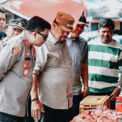 Pastikan Kestabilan Harga Sembako, Bupati Baharuddin Sidak Pasar