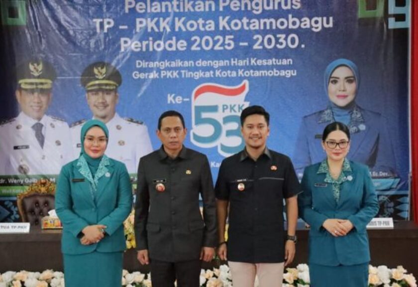 Wali Kota Kotamobagu Hadiri Pelantikan Pengurus TP PKK Periode 2025-2030