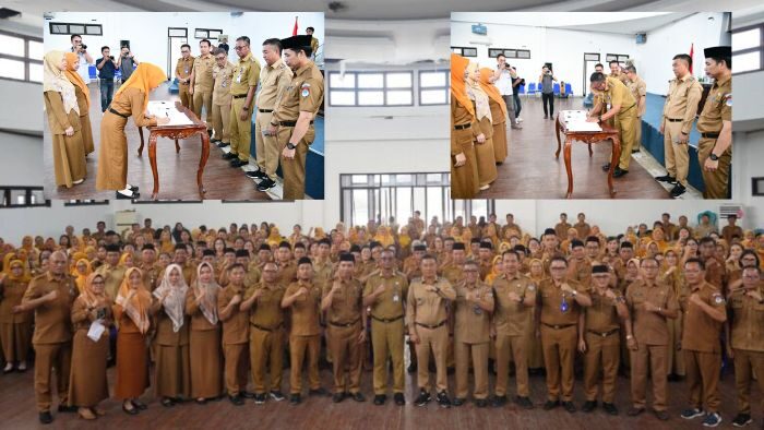 Bupati Oskar Manoppo bersama Kepala Sekolah se-Boltim Teken Perjanjian Kinerja