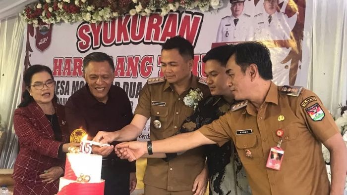 Bupati Ronald Kandoli Hadiri Puncak HUT ke-15 Desa Molompar Dua Utara