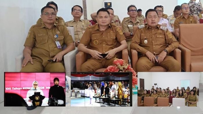 Bupati Ronald Kandoli dan Wakil Bupati Mitra Hadiri Peringatan Hari Kartini 2025 Secara Daring