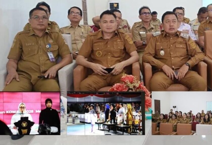 Bupati Ronald Kandoli dan Wakil Bupati Mitra Hadiri Peringatan Hari Kartini 2025 Secara Daring