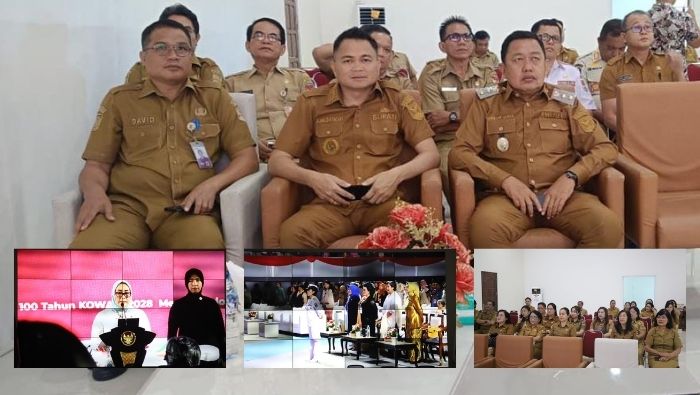 Bupati Ronald Kandoli dan Wakil Bupati Mitra Hadiri Peringatan Hari Kartini 2025 Secara Daring