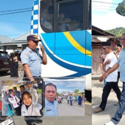 Dishub Boltim Kawal Halal Bihalal Bupati dan Wakil Bupati di Desa Buyat