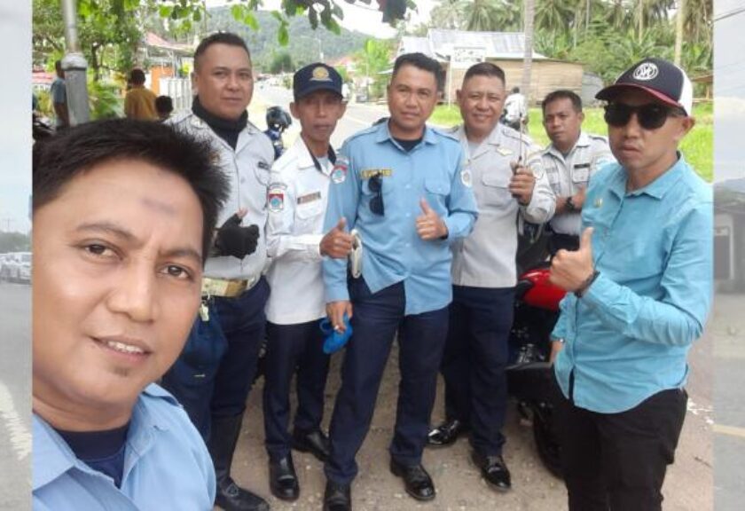 Dishub Boltim Kawal Kegiatan Halal Bi Halal TP-PKK di Kecamatan Nuangan