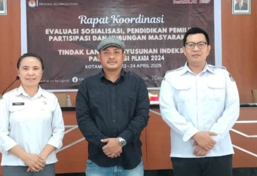 KPU Boltim Hadiri Rakorev Evaluasi Sosialisasi dan Partisipasi Pemilih Pilkada 2024 di Kotamobagu