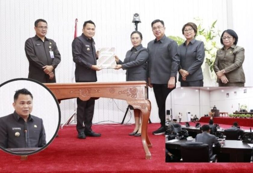 Bupati Mitra Ronald Kandoli Paparkan LKPJ 2024 dalam Rapat Paripurna DPRD