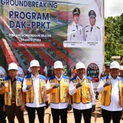Bupati Oskar Manoppo Hadiri Peletakan Batu Pertama DAK Tematik PPKT di Motandoi Selatan