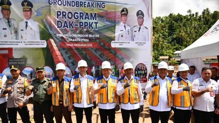 Bupati Oskar Manoppo Hadiri Peletakan Batu Pertama DAK Tematik PPKT di Motandoi Selatan