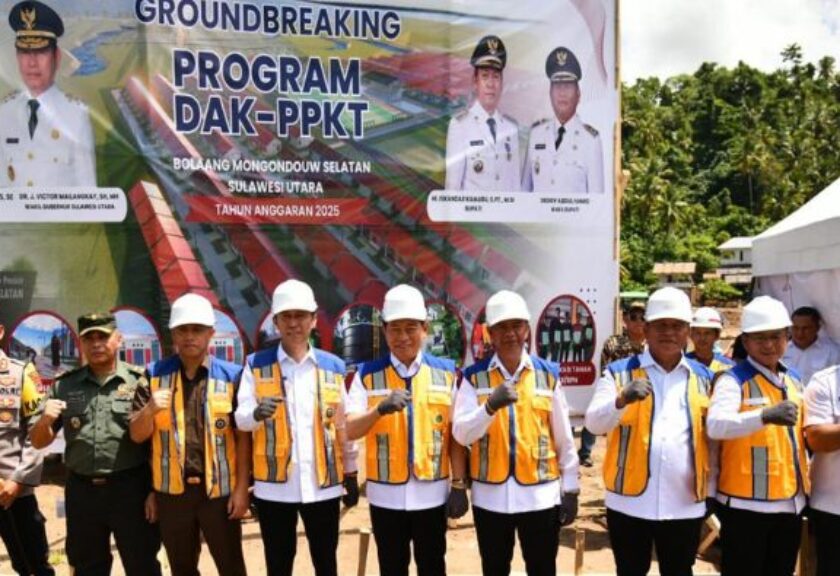 Bupati Oskar Manoppo Hadiri Peletakan Batu Pertama DAK Tematik PPKT di Motandoi Selatan