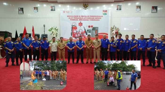 Edukasi Keselamatan: Pemkab Mitra dan PT Servvo Gelar Simulasi APAR