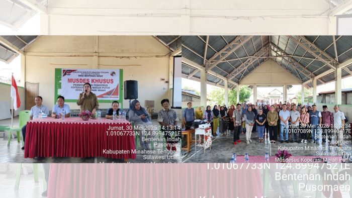 Dorong Ekonomi Desa, Pemdes Bentenan Indah Bentuk Koperasi Merah Putih