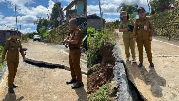 Hujan Deras Picu Tanah Bergerak di Minahasa Tenggara, Puluhan Warga Desa Lowatag Diungsikan