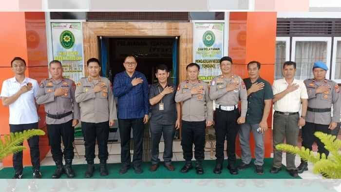 Kapolres Mitra dan PN Tondano Jalin Sinergi untuk Penegakan Hukum