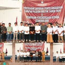 Partisipasi Pemilih 84,87% KPU Boltim Raih Penghargaan Terbaik Ketiga se-Sulut