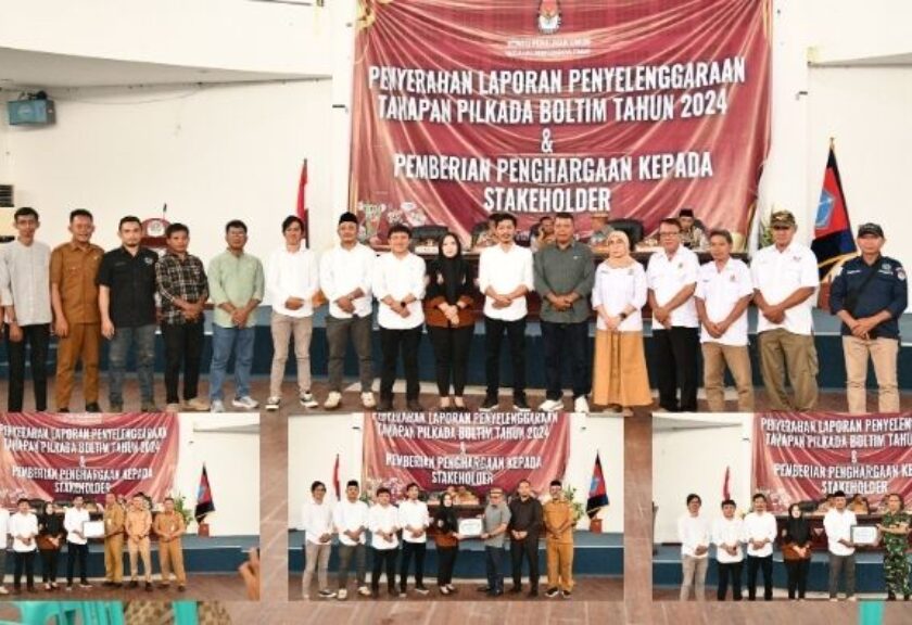 Partisipasi Pemilih 84,87%: KPU Boltim Raih Penghargaan Terbaik Ketiga se-Sulut