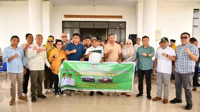 Pemkab Boltim Terima Bantuan Kemanusiaan dari Pemkab Bolmong